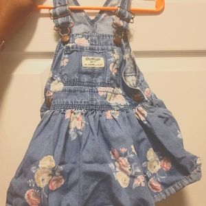 Oshkosh Flora Overall Dress 12 Month
